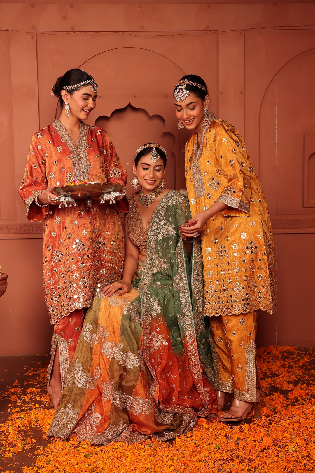 Aaina Ada Lehenga Set - Colorful