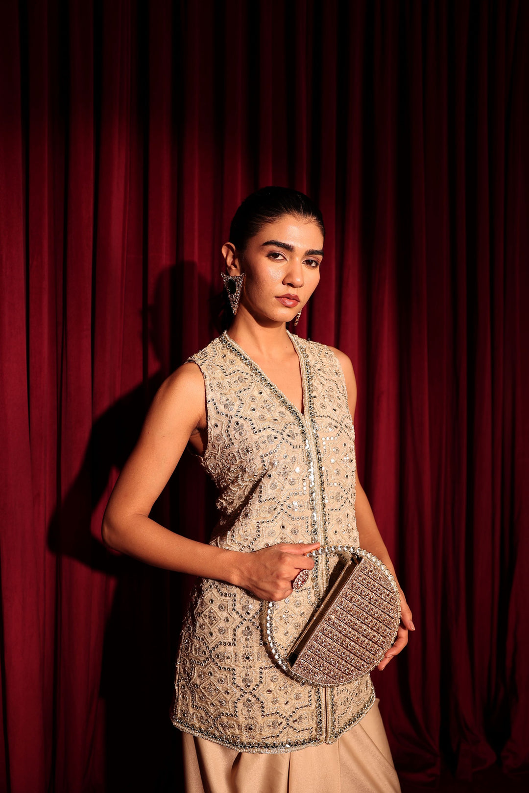 Sleeveless Sitara Waistcoat Set