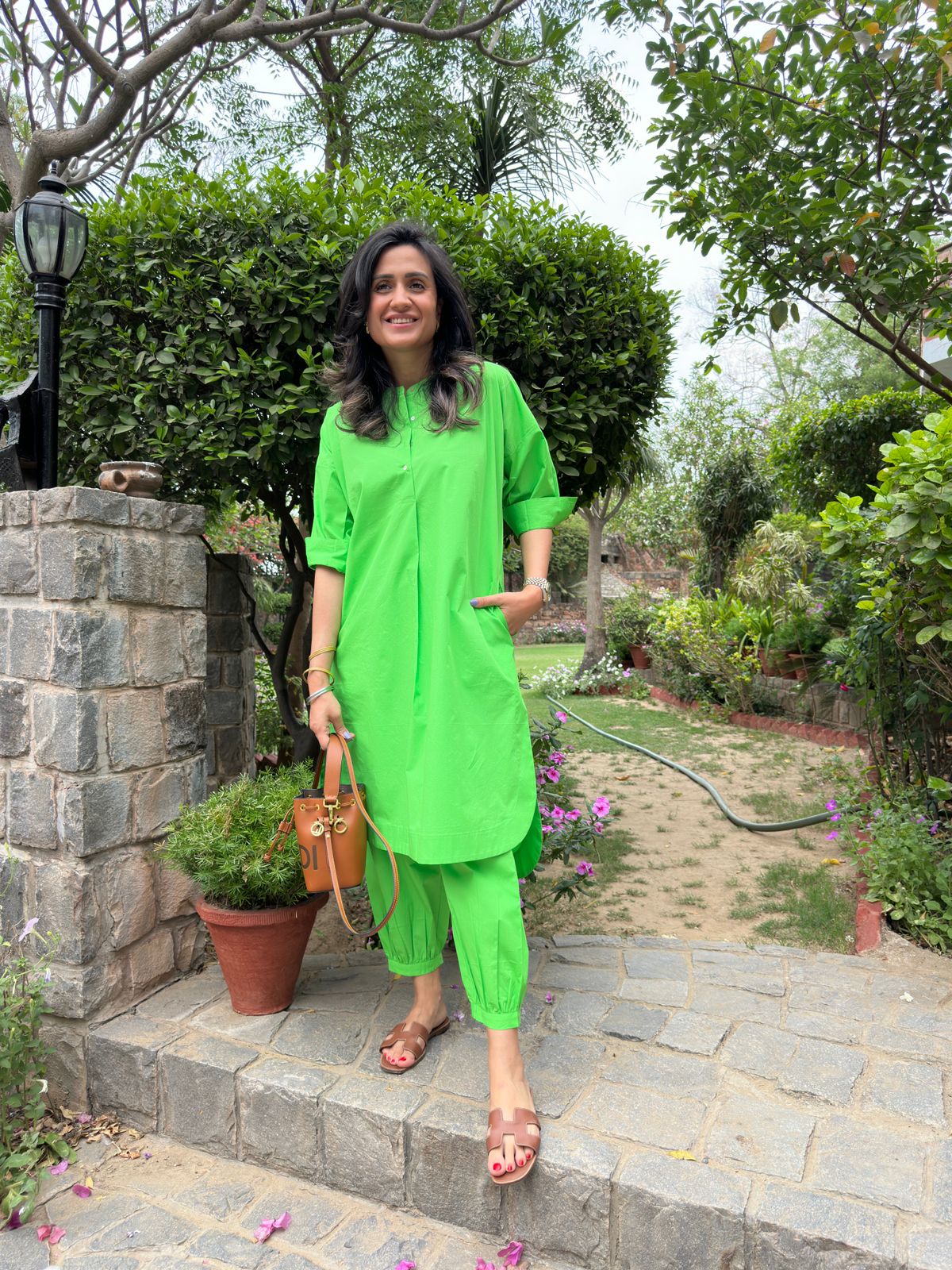 Neon Green Cotton KP set