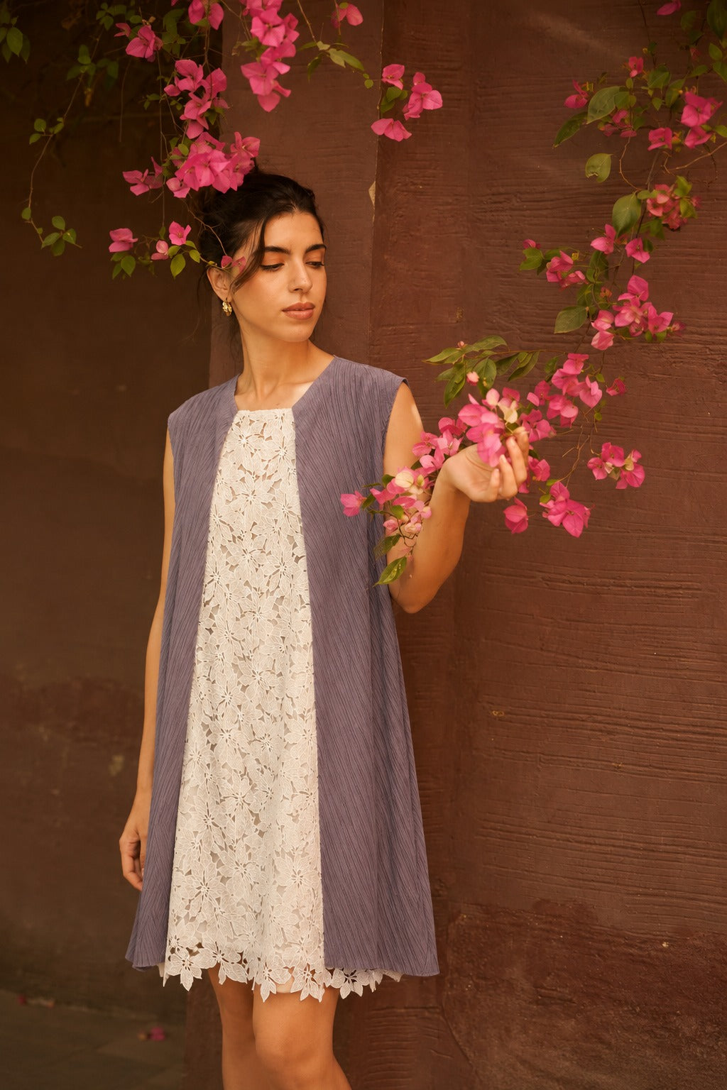 CARA LACE DRESS - LAVENDER