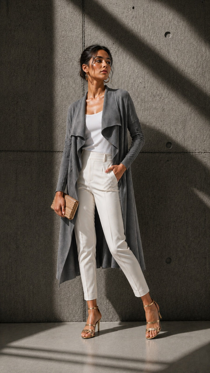 FRINGE JACKET- GREY