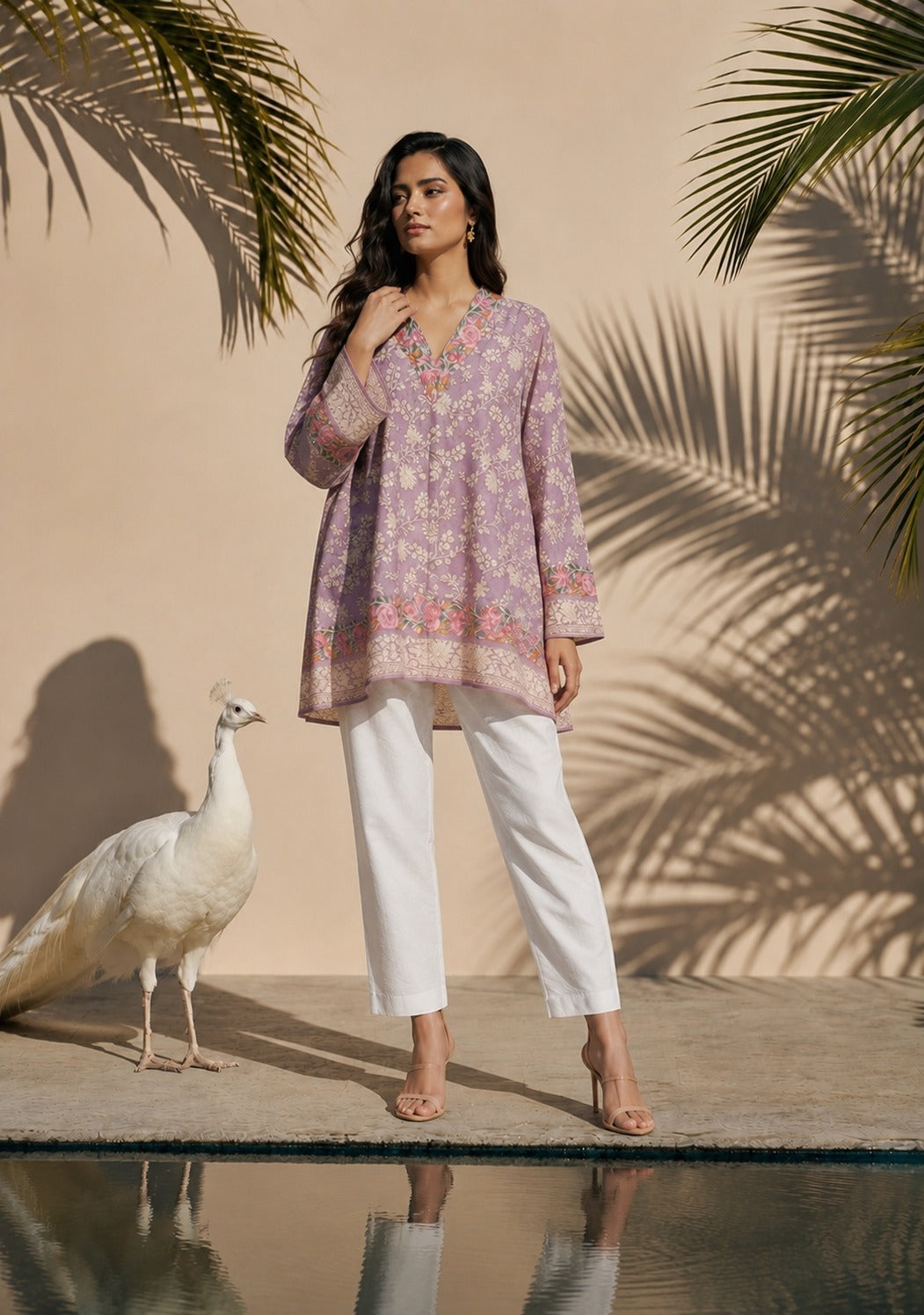 REYNA GARA ROSE DUST TOP - PURPLE