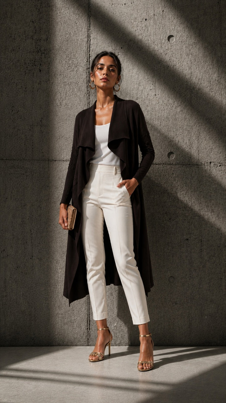 FRINGE JACKET- BROWN