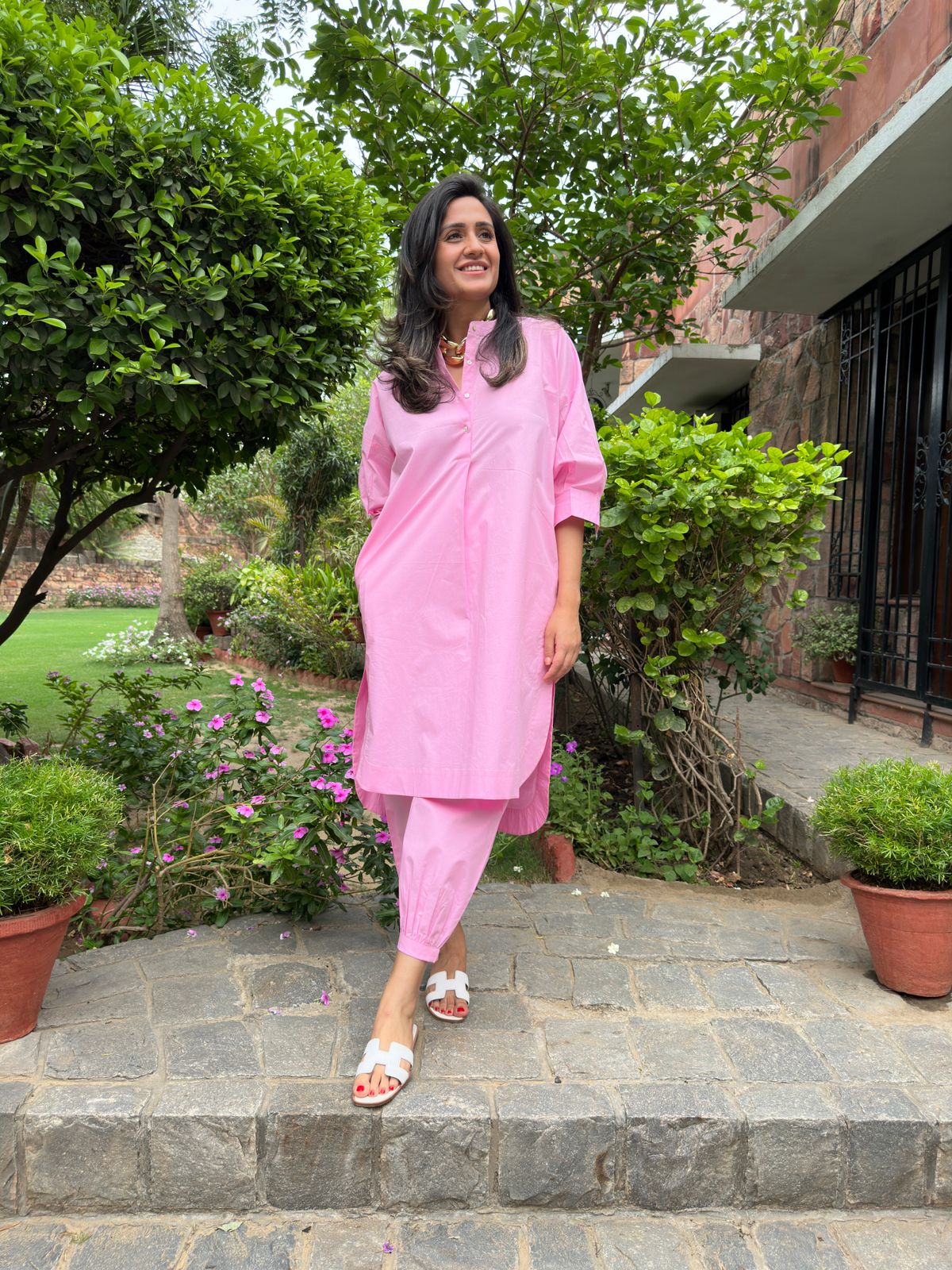 Light Pink Cotton KP set