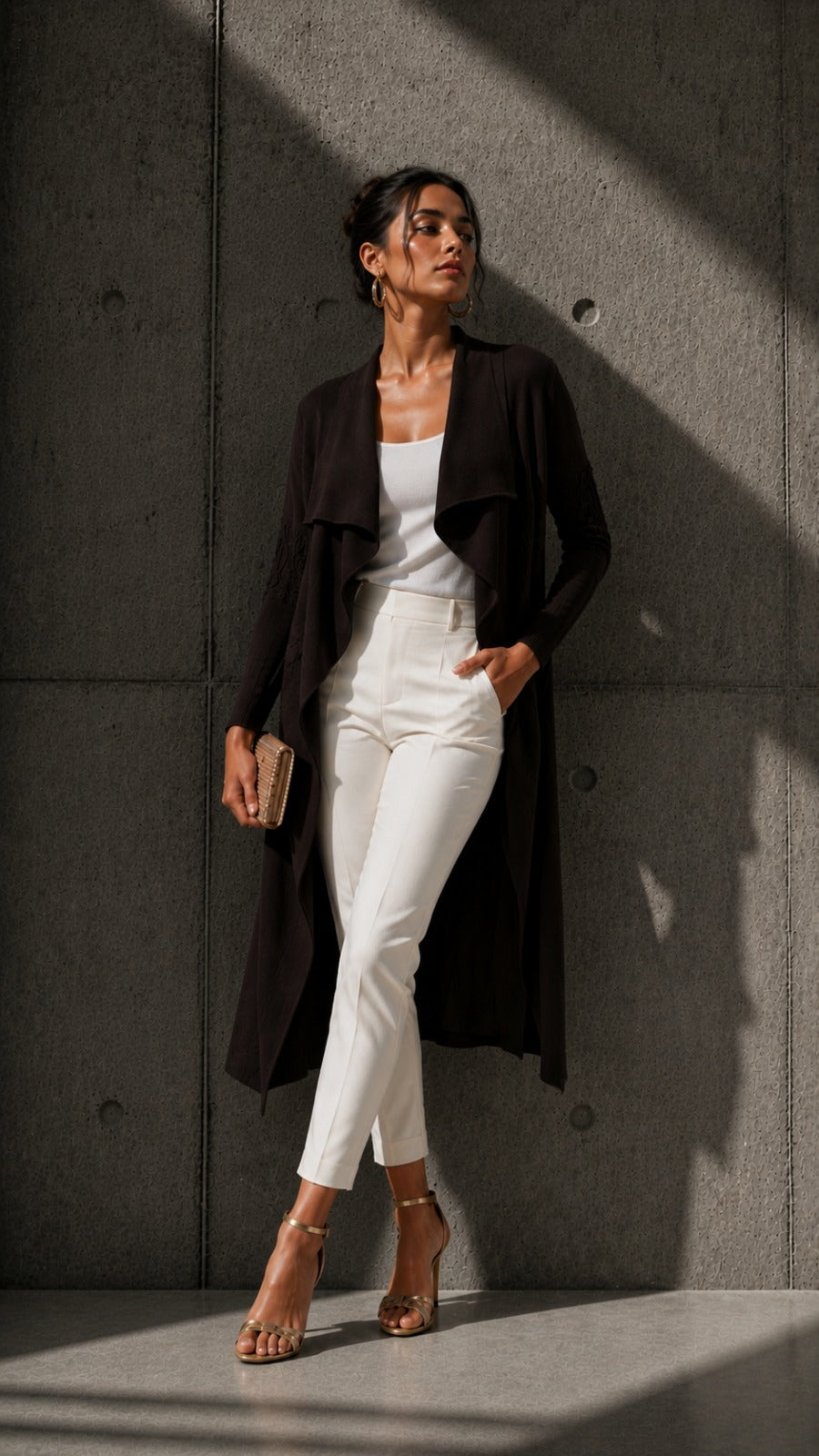FRINGE JACKET- BROWN