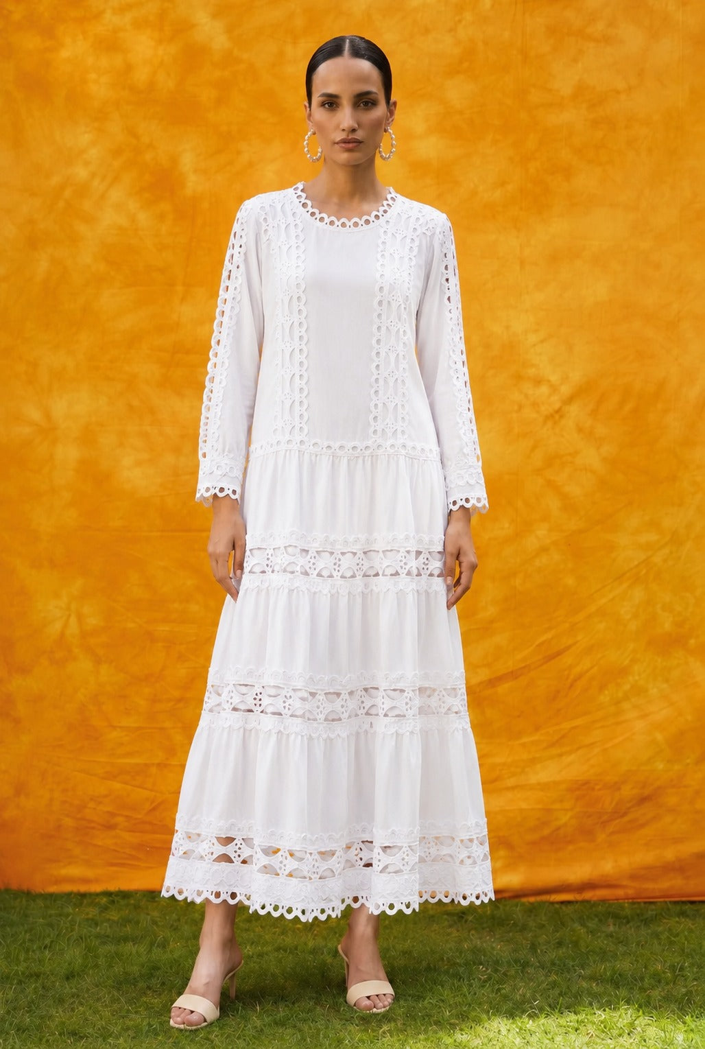 MYRA MESH MAGNOLIA MAGNIFICENT DRESS - IVORY