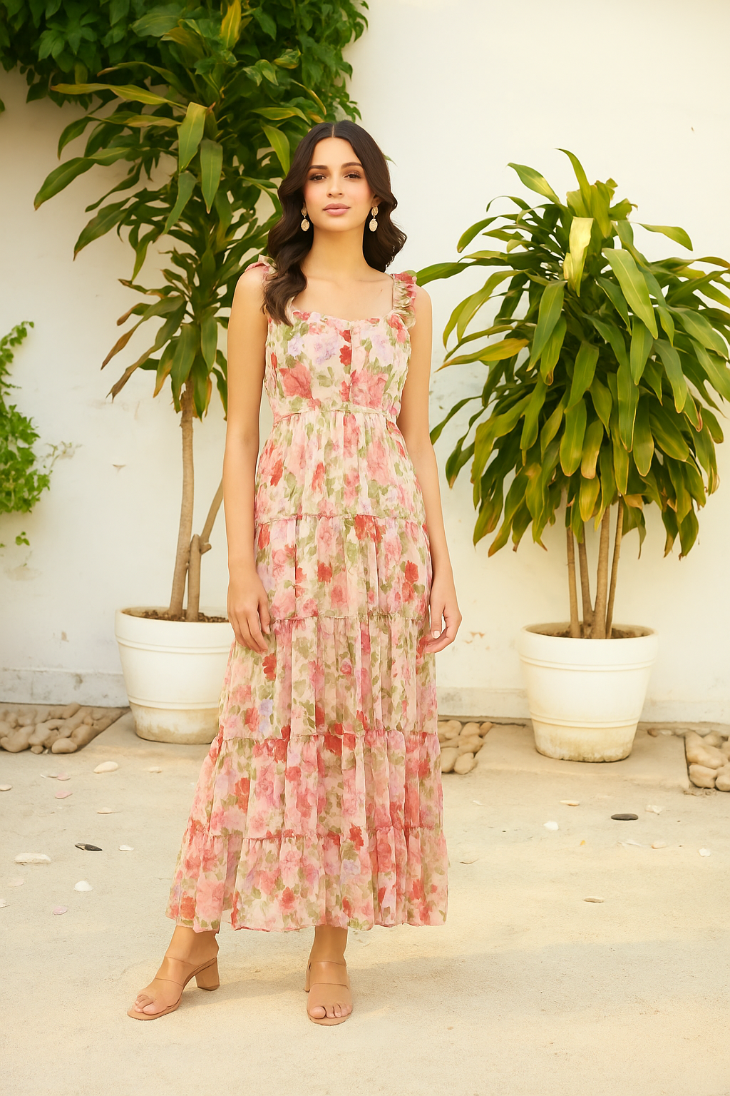 Daphne Daffodil Maxi Dress - Colorful