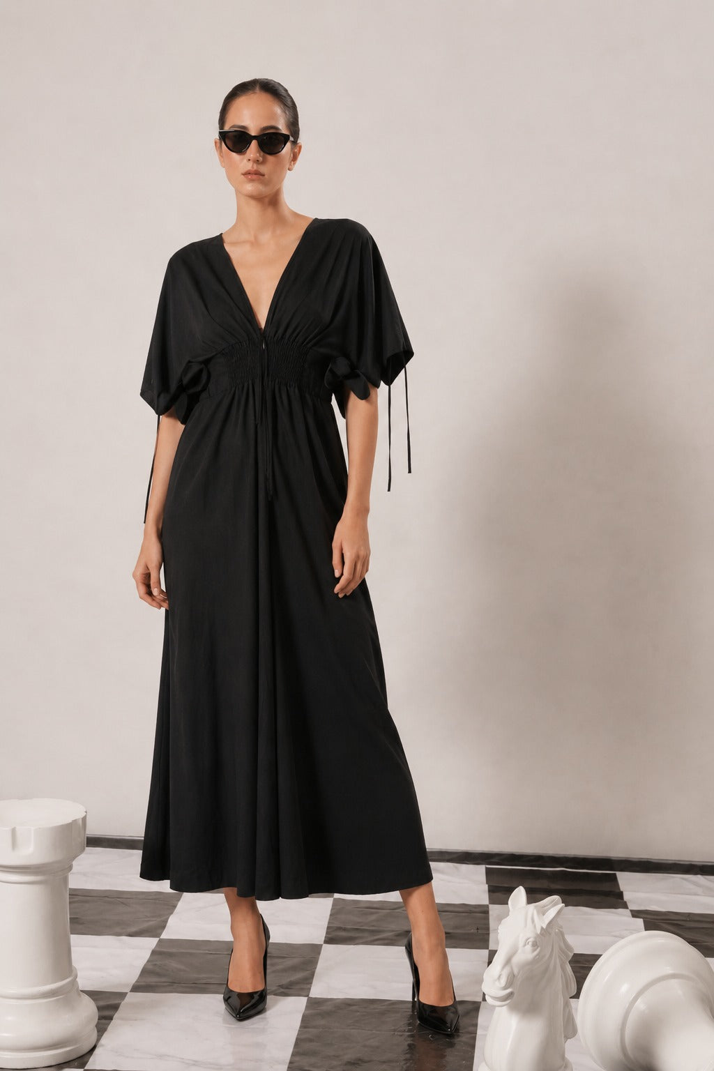 FALLON MAXI DRESS- BLACK