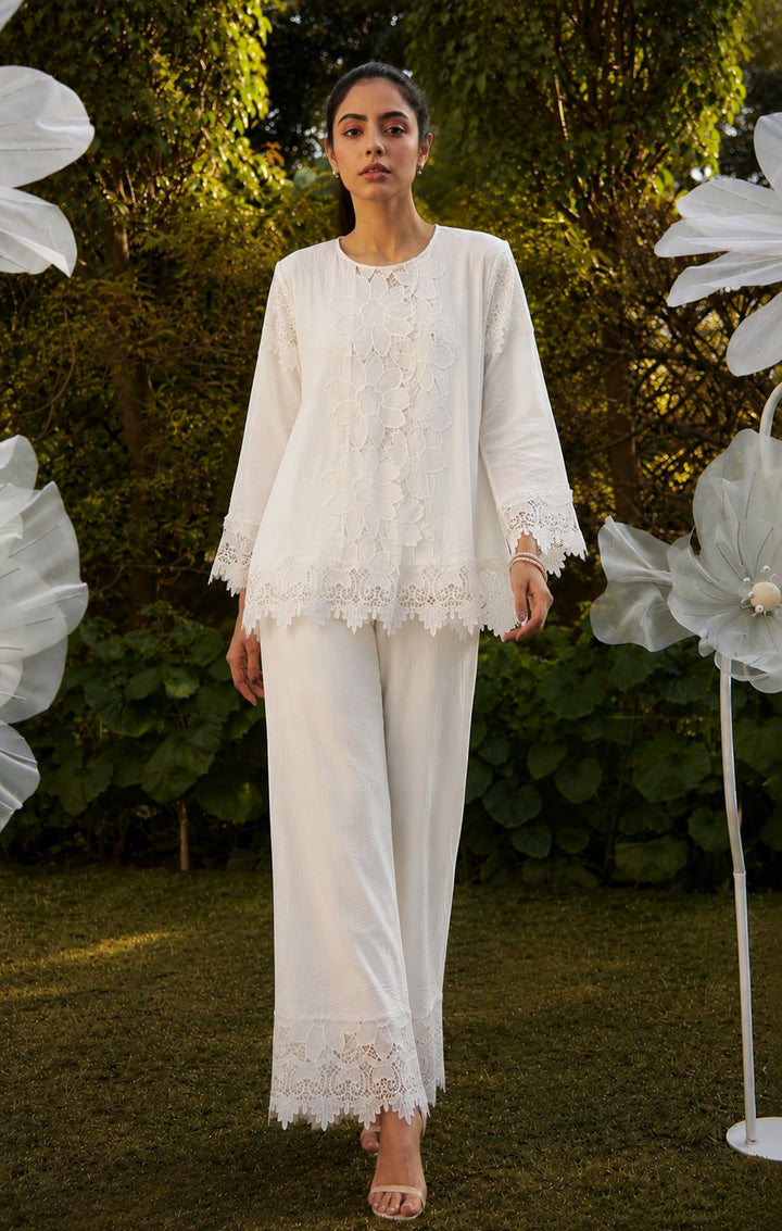 MYRA MESH DAY LILY CO-ORD SET