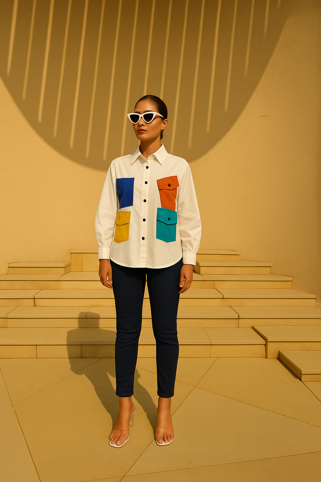 EGYPTION COTTON SHIRT - WHITE