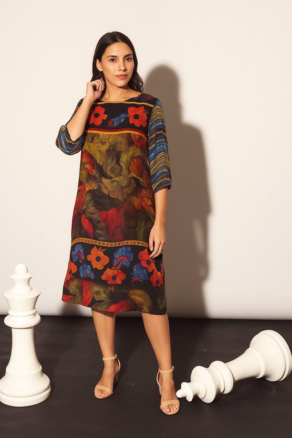 Lillie Linen Printed Dress - Floral Printed