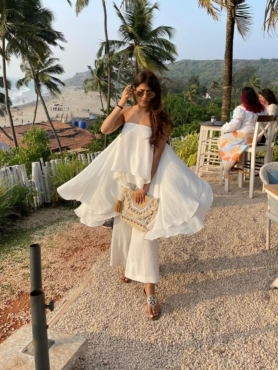 An All white look