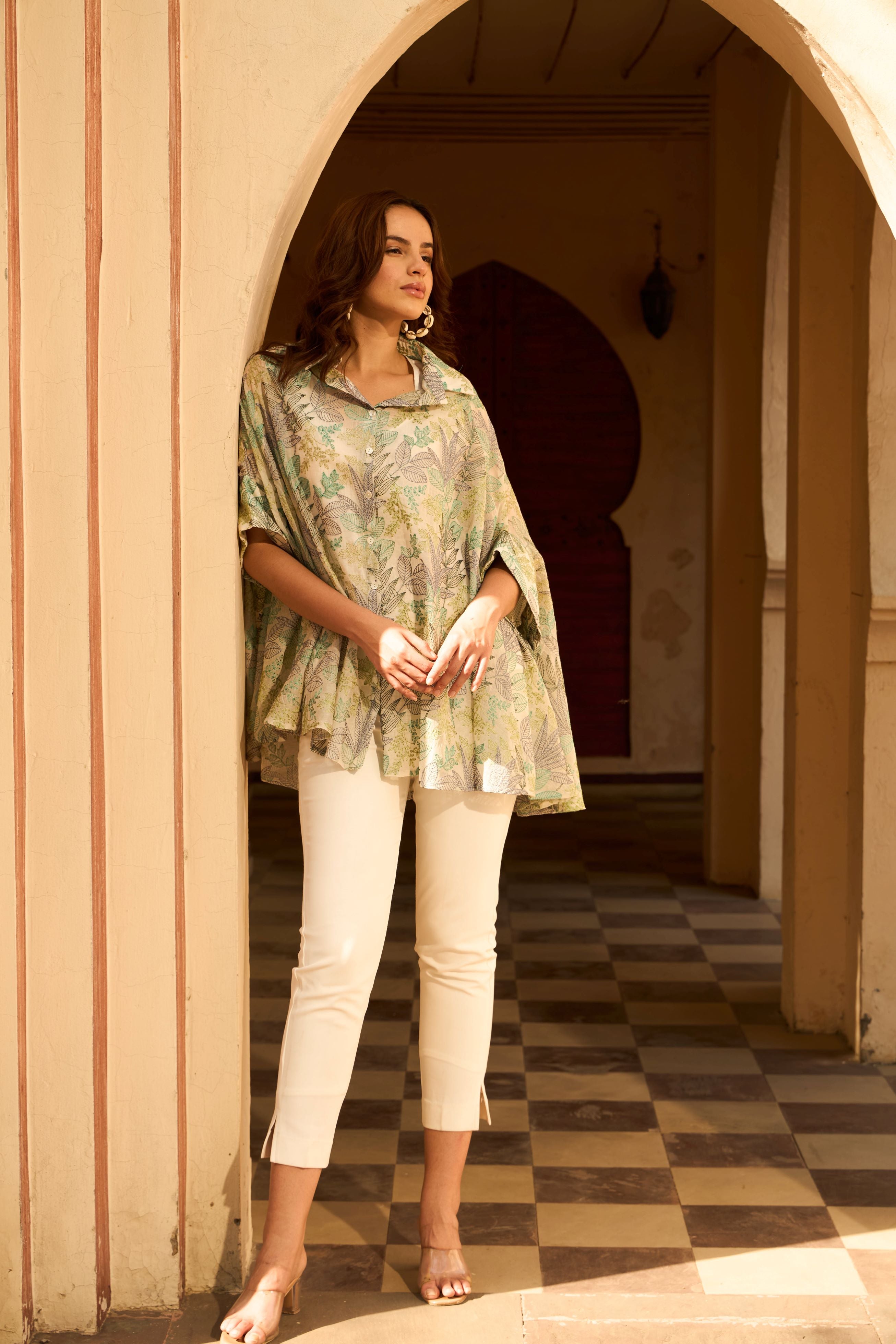 Elahe Fern Shirt - Blue & Green