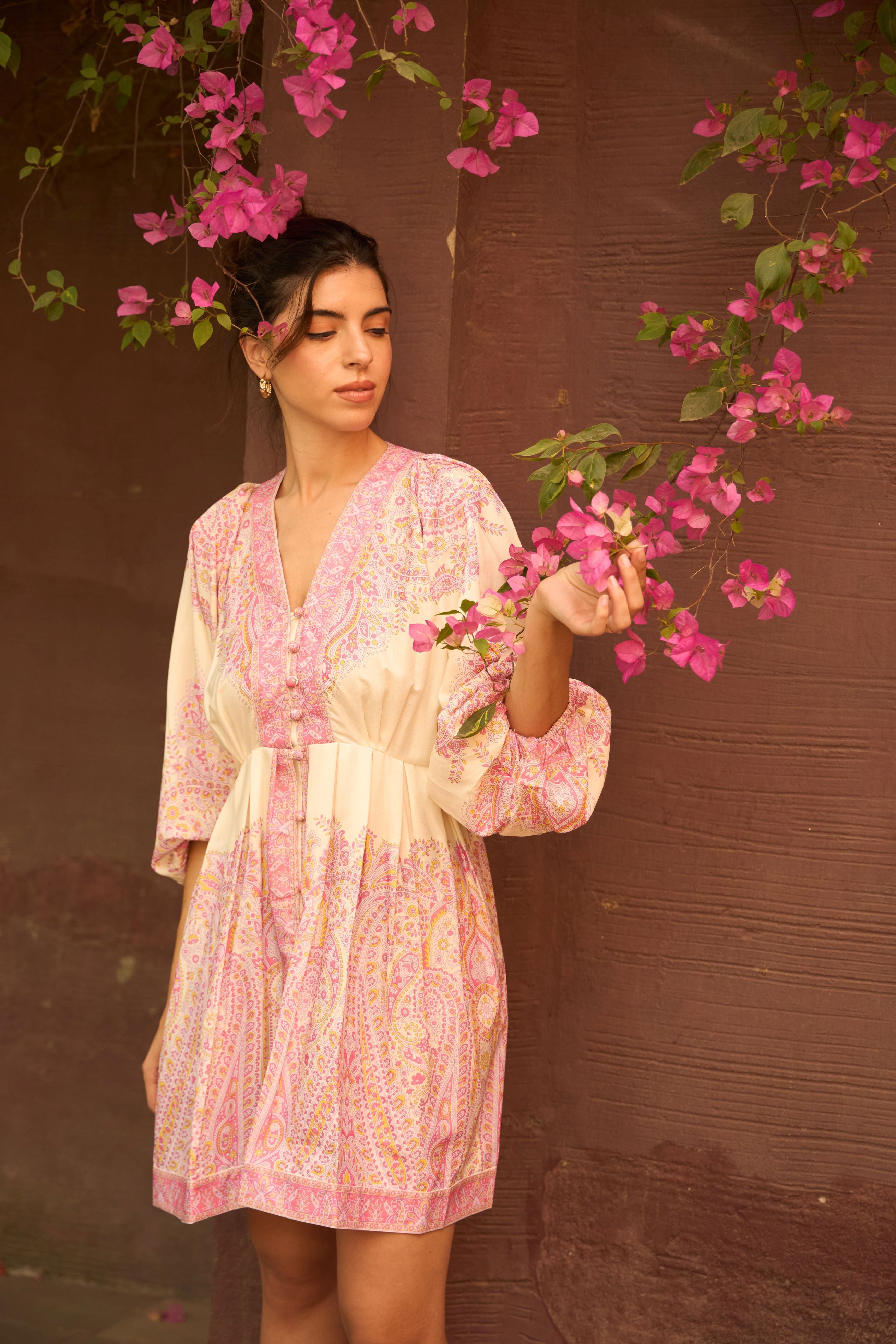 Ophelia Orchid A-Line Dress - Pink