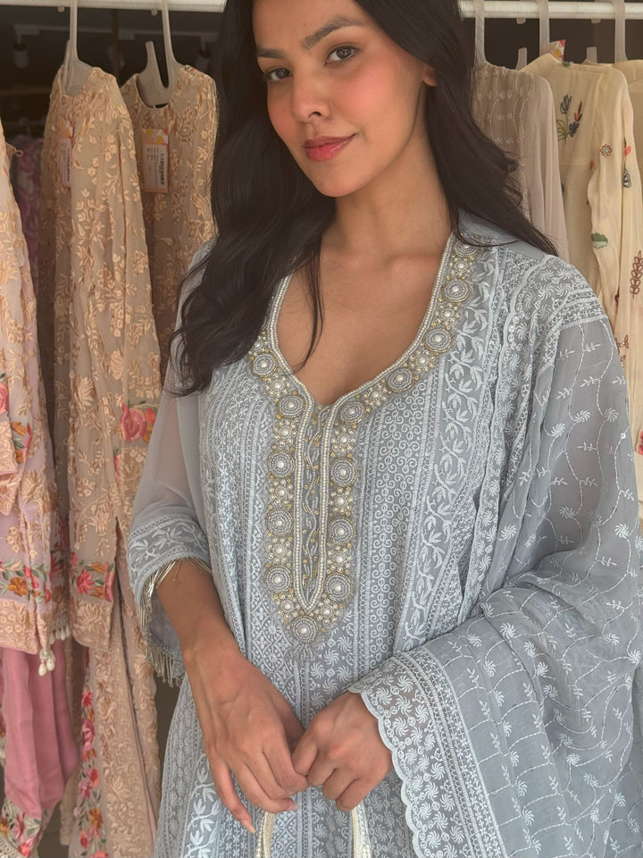 Chicken Tunic Set - Blue