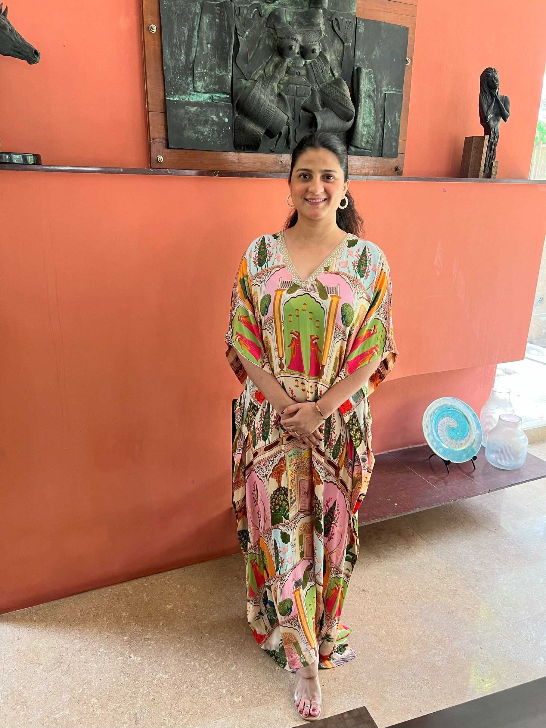 Exclusive Print Kaftan - Colourful
