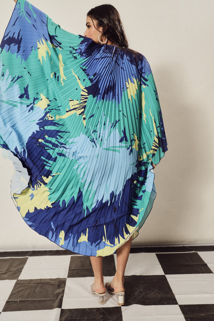 Bella Bohemian Kaftan Dress - Blue Green