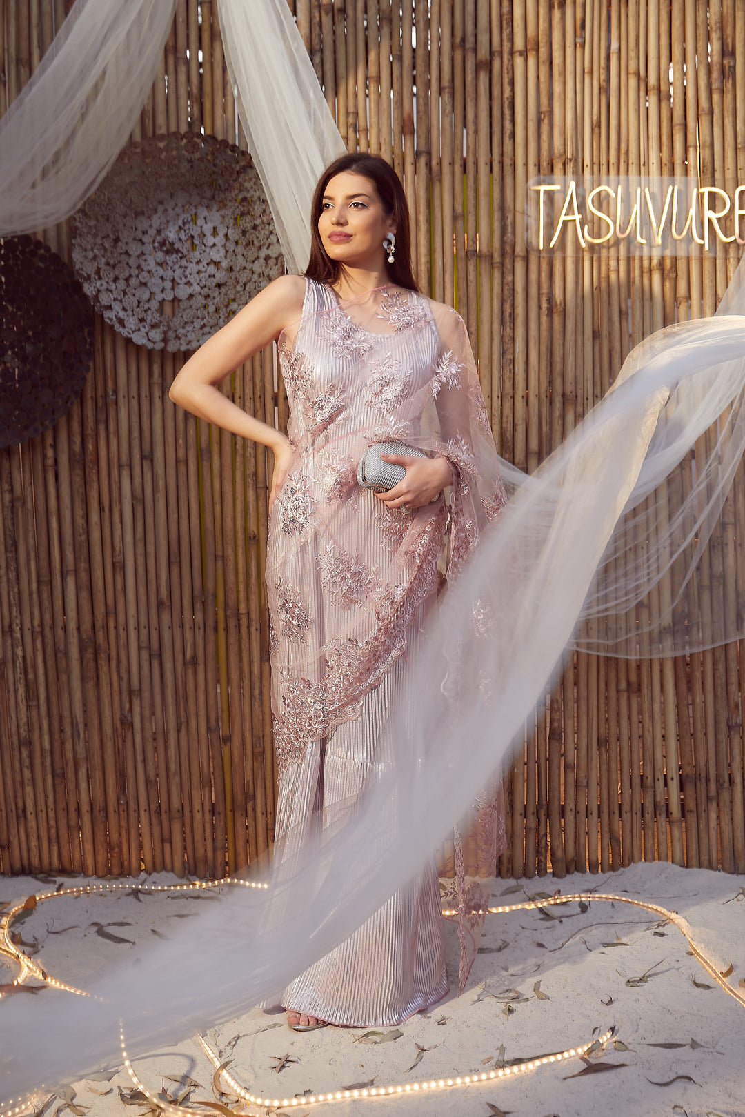 Shop Designer Gown Saree At Tasuvure