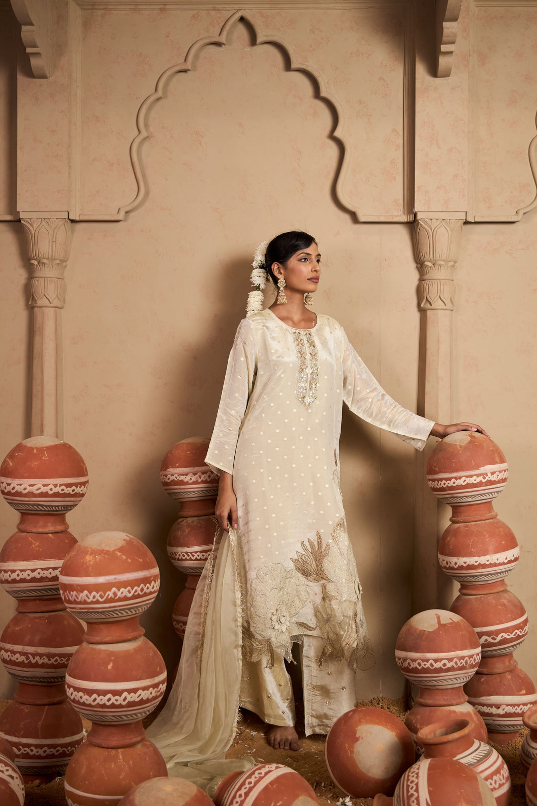 MW Kurta Set - Ivory