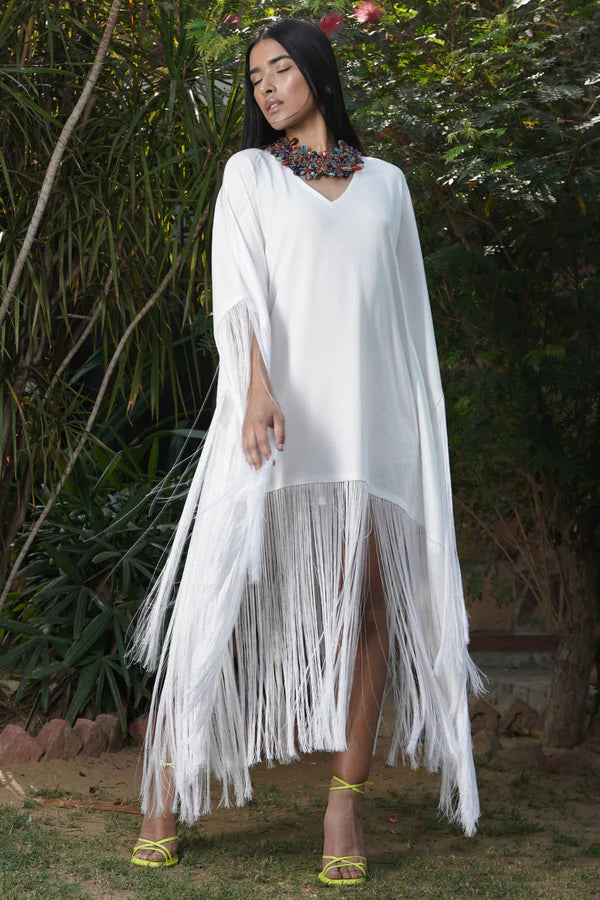 dreamy kaftan with frill