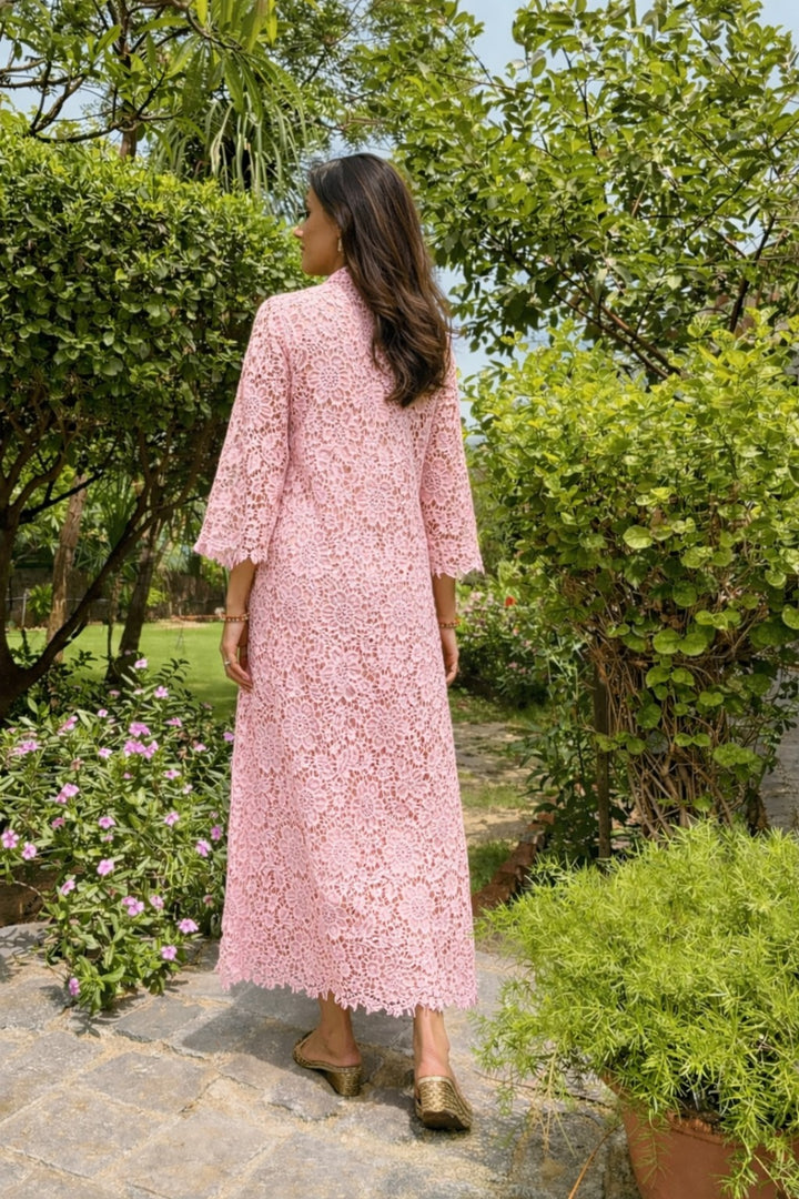 Pink Scallop Dress