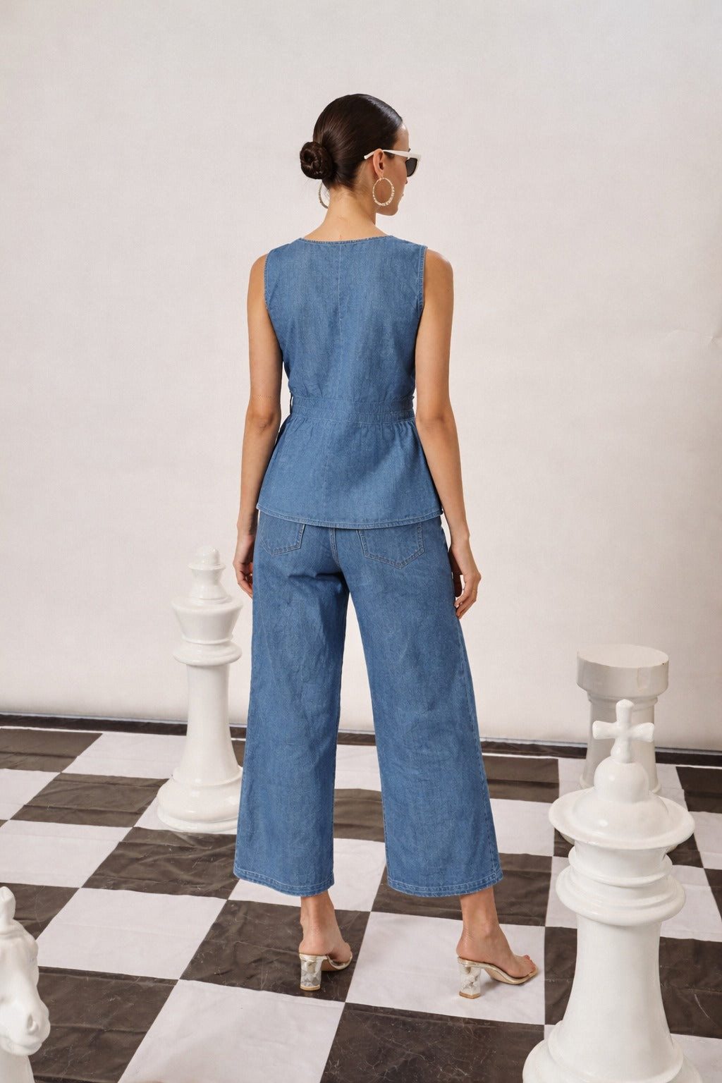 DARYL CINCHED COORD SET- BLUE