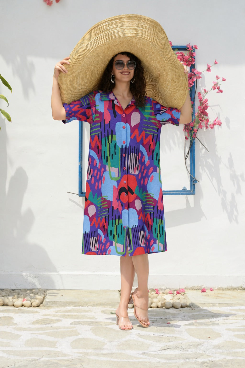Alissa printed dress - multicolour
