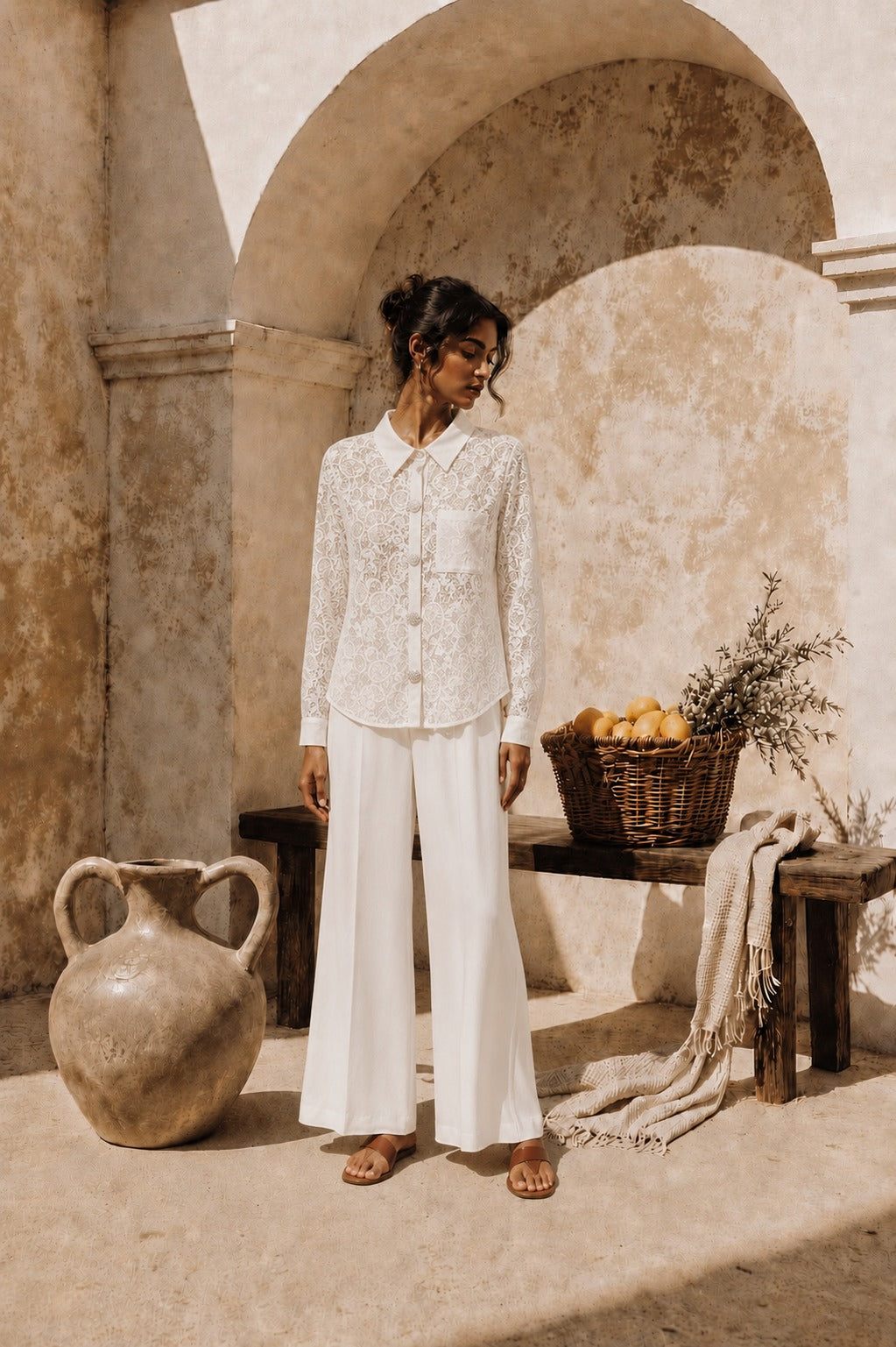 Myra Mesh Lace Shirt
