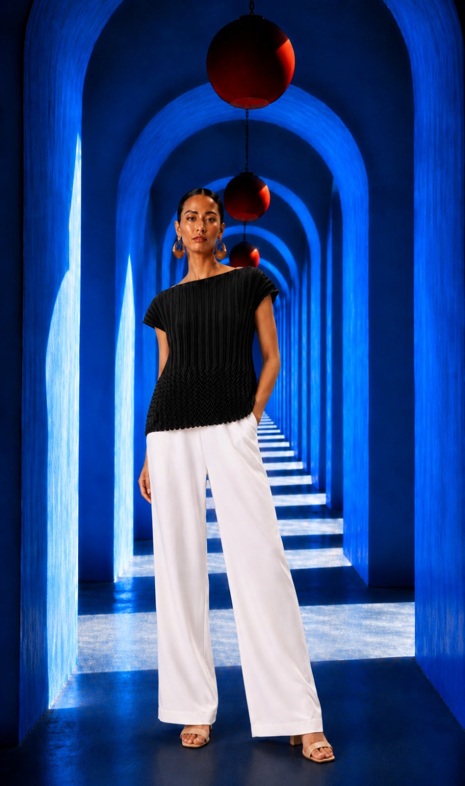 GOAN SMOKED TOP- BLACK