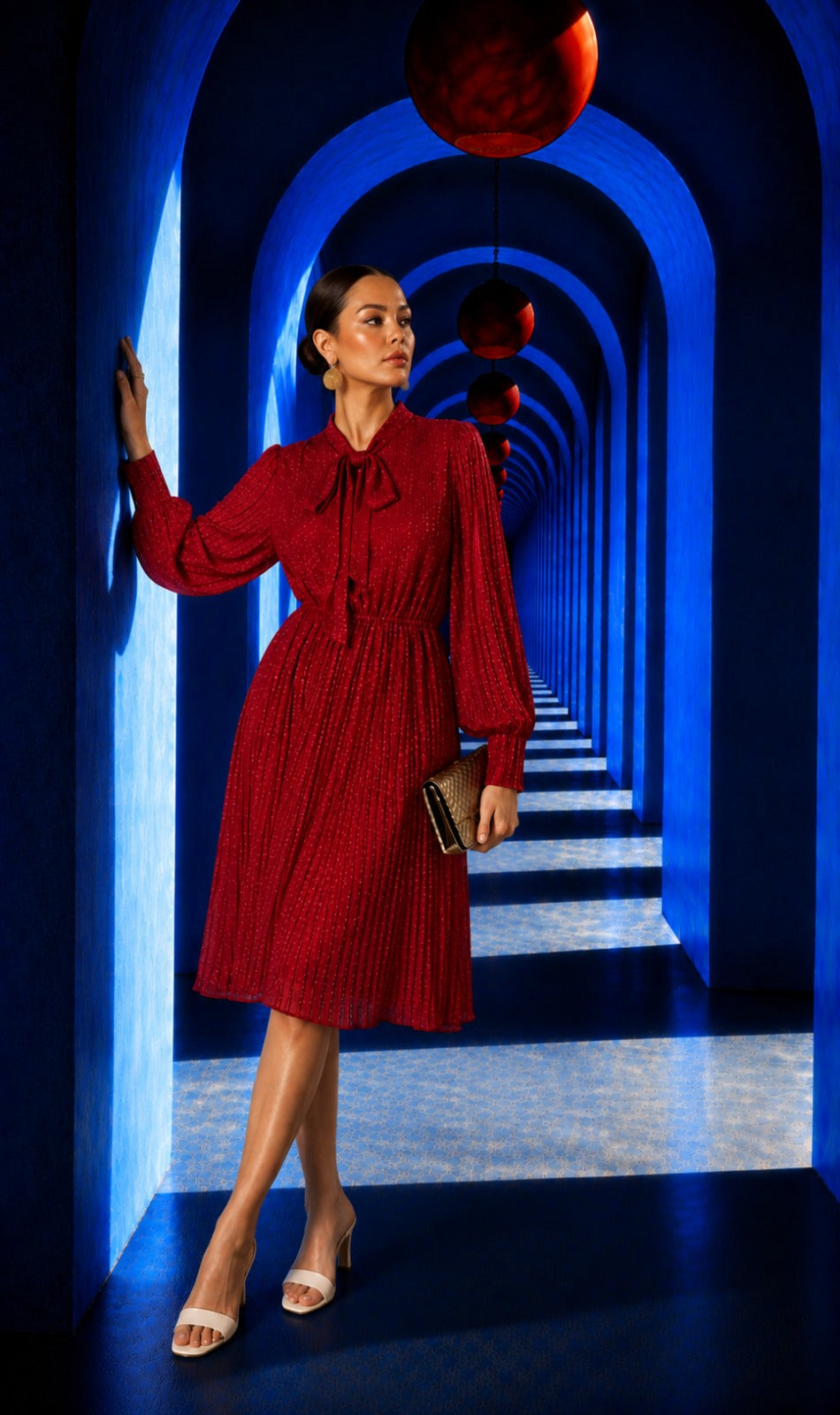 Valentine Dress - Ruby Red