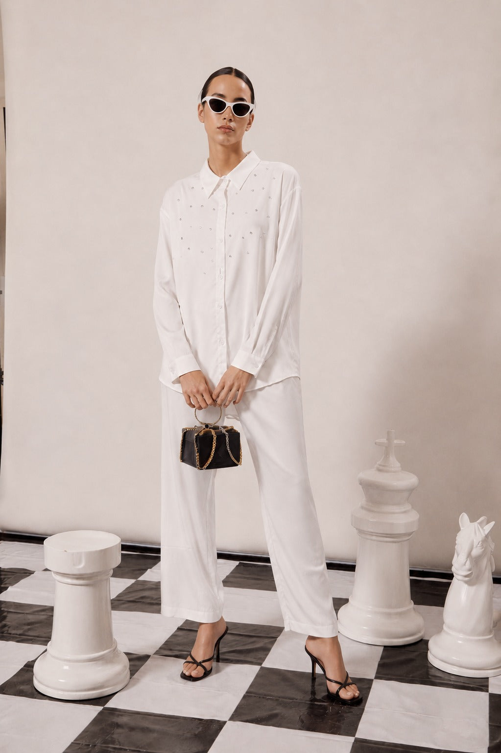 SWAROVSKI CO-ORD SET - IVORY