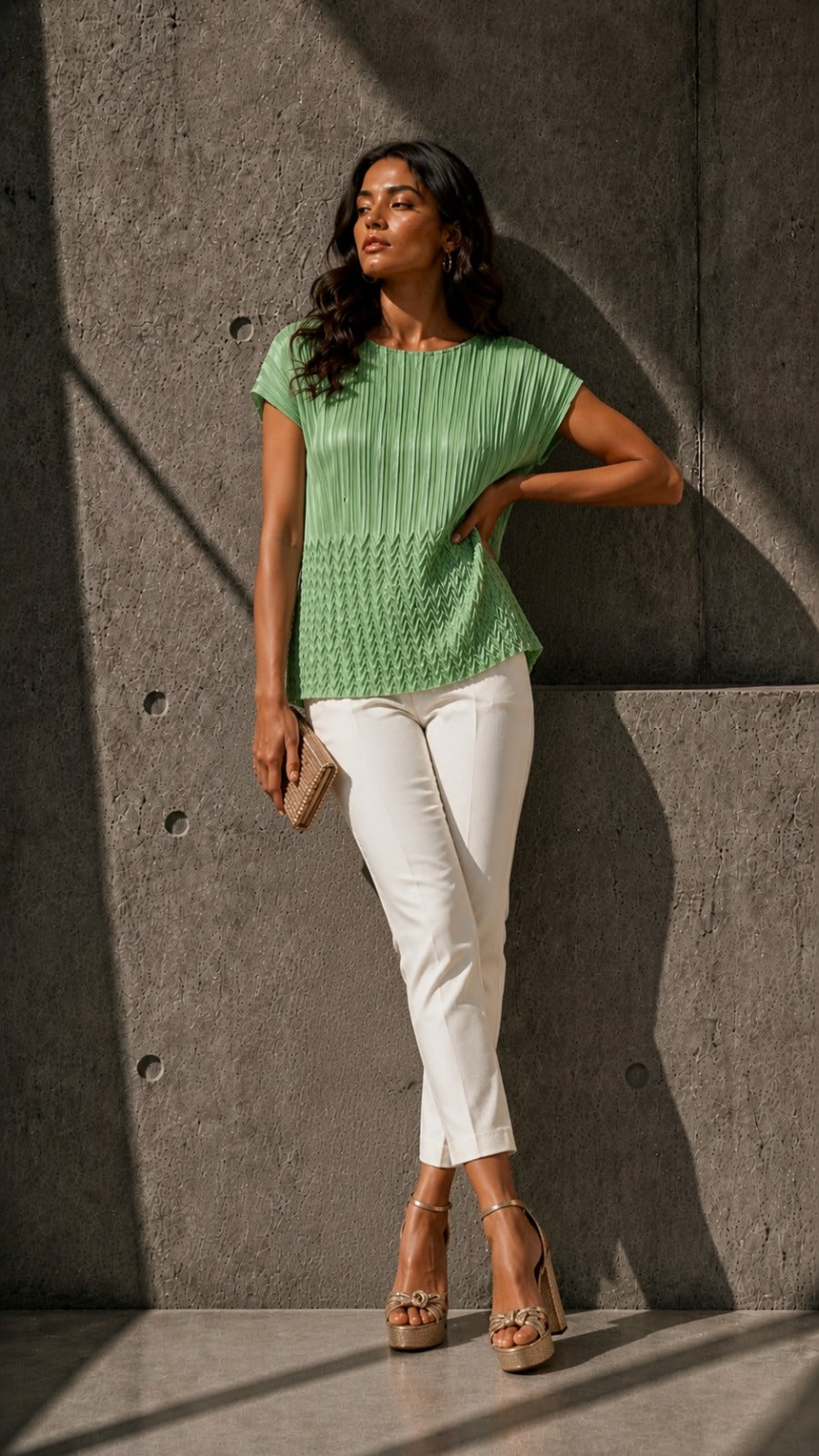 GOAN SMOKED TOP-MINT GREEN