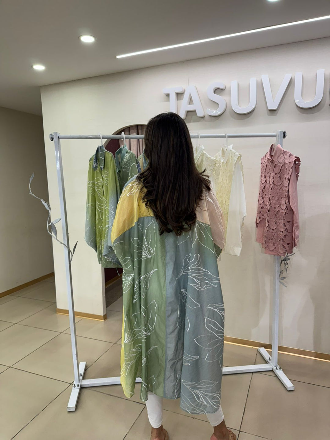 Elahe Ombre Hi-Low Shirt - Peach