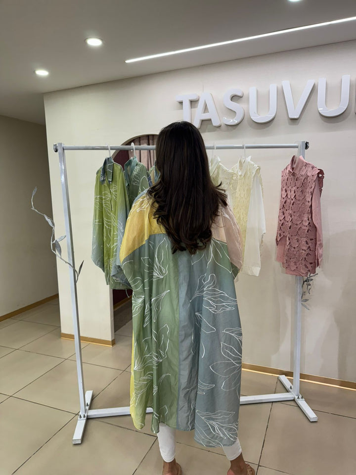 Elahe Ombre Hi-Low Shirt - Peach