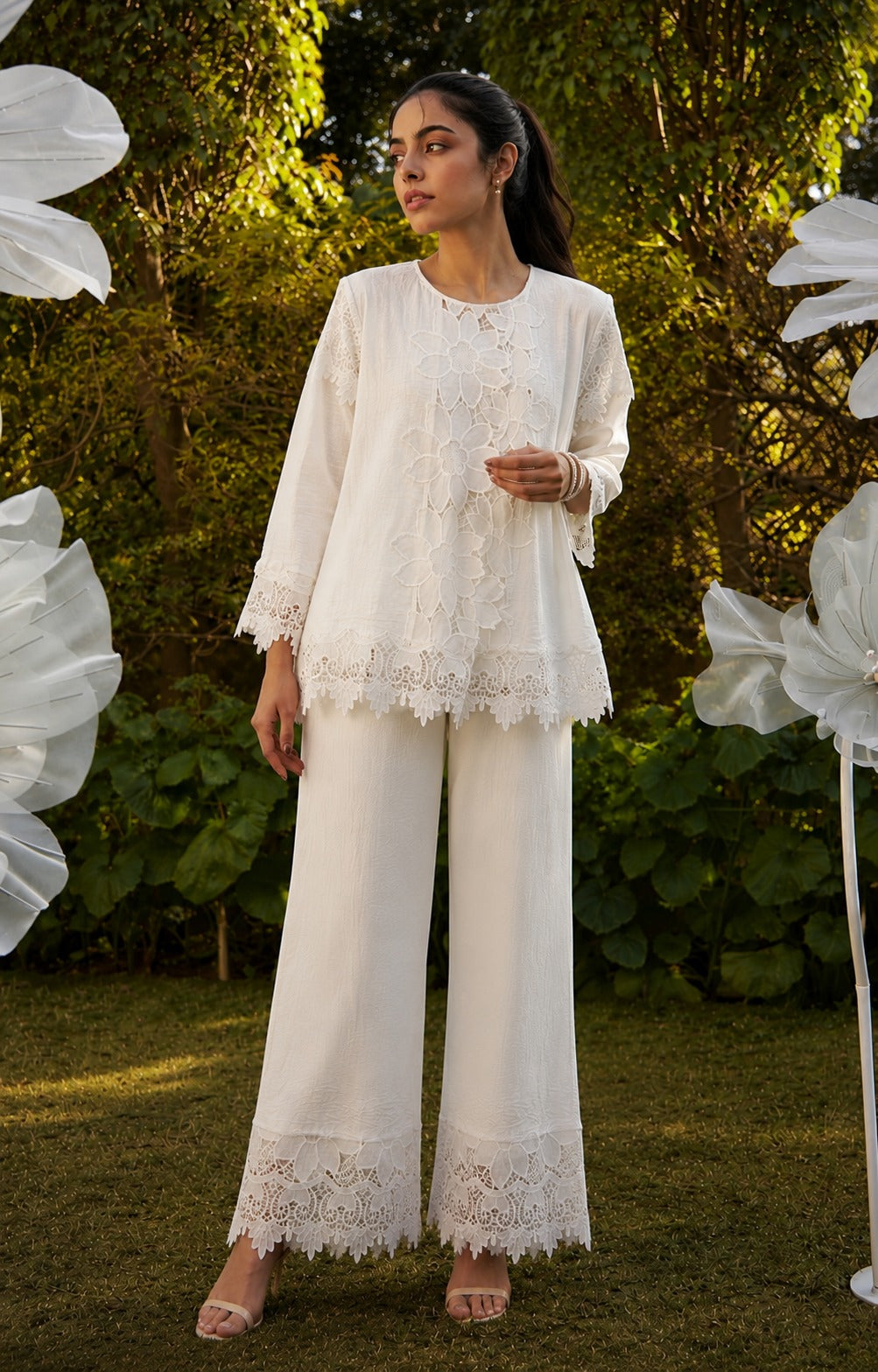 MYRA MESH DAY LILY CO-ORD SET