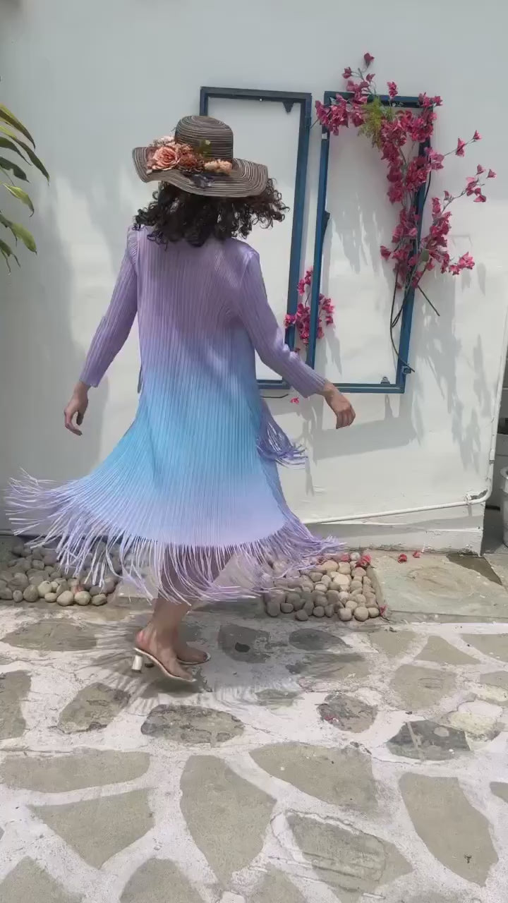 Barcelona Buzz Ombre Dress- Purple