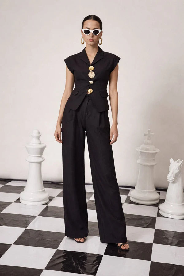 Wellesley Waistcoat - Black