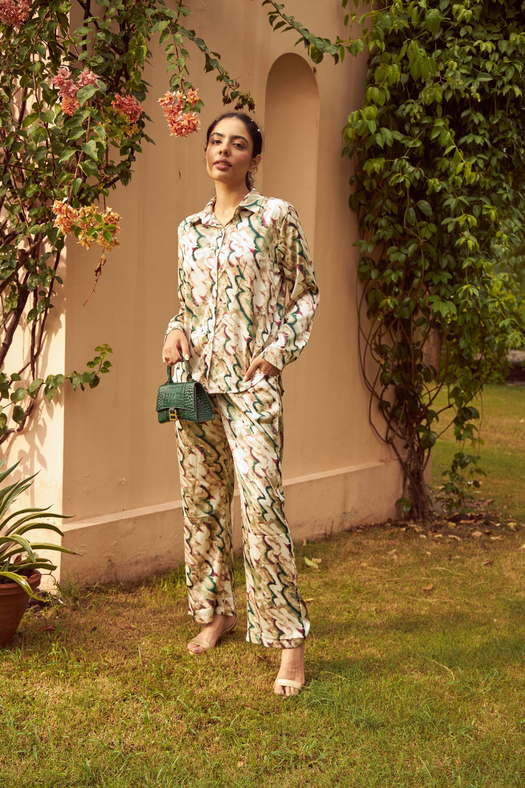 Swirl Co-ord Set - Green