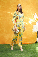 Load image into Gallery viewer, Siciley Satin Printed Co-ord Set - Yellow