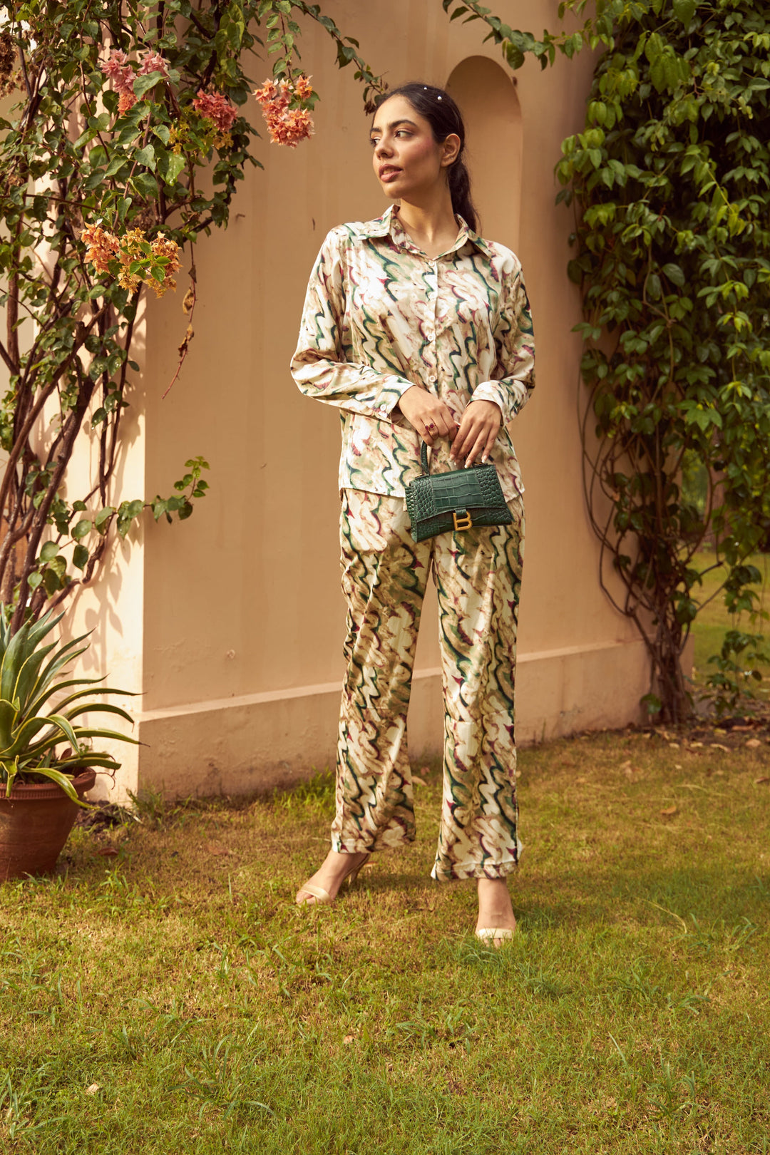 Swirl Co-ord Set - Green