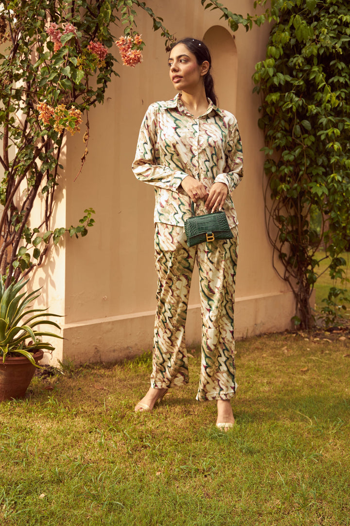 Swirl Co-ord Set - Green