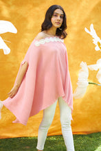 Load image into Gallery viewer, Faye Floral Signature Lace Cape - Pastel Pink