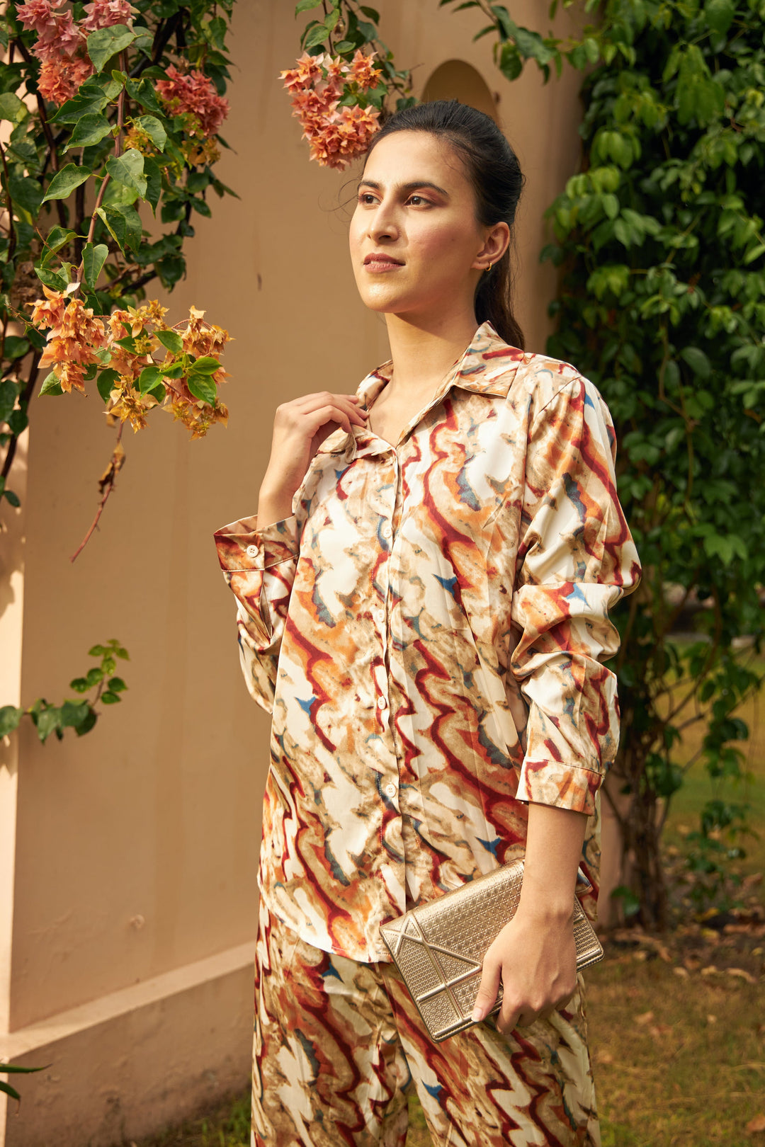 Swirl Co-ord Set - Orange