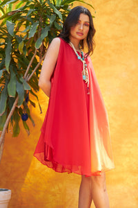 Savannah Sunburn Dress - Tangrine