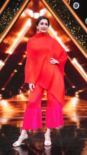 Load image into Gallery viewer, Sonali Bendre in our Avyah Off- Shoulder Cape Set - Magenta