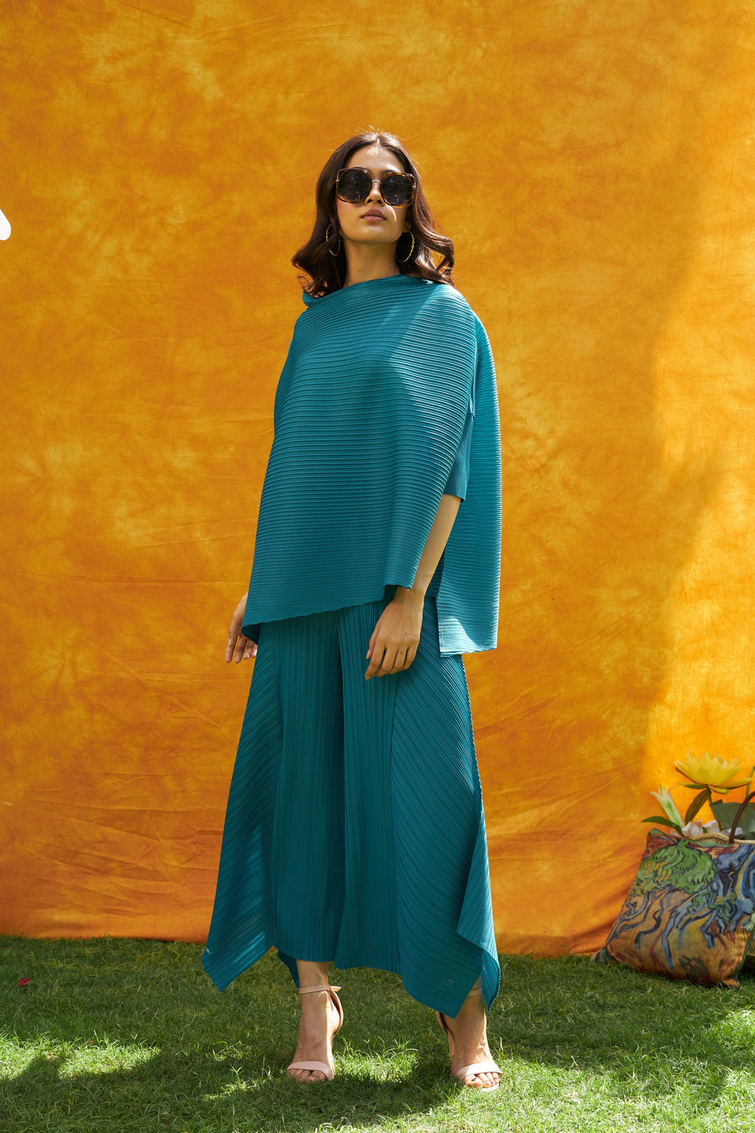 Kristy Kaftan Co-ord Set- Teal
