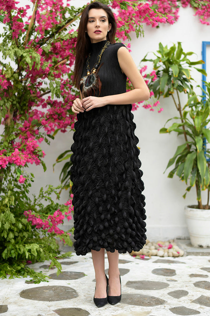 Goan Twilight  Maxi Dress - Black