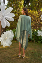 Load image into Gallery viewer, Slip Easy Dress With Shimmer Cape - Mint Green