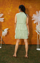 Load image into Gallery viewer, Valentina Tiered Mini Dress- Mint Green