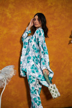 Load image into Gallery viewer, Siciley Satin Co-ord Set - Printed Green
